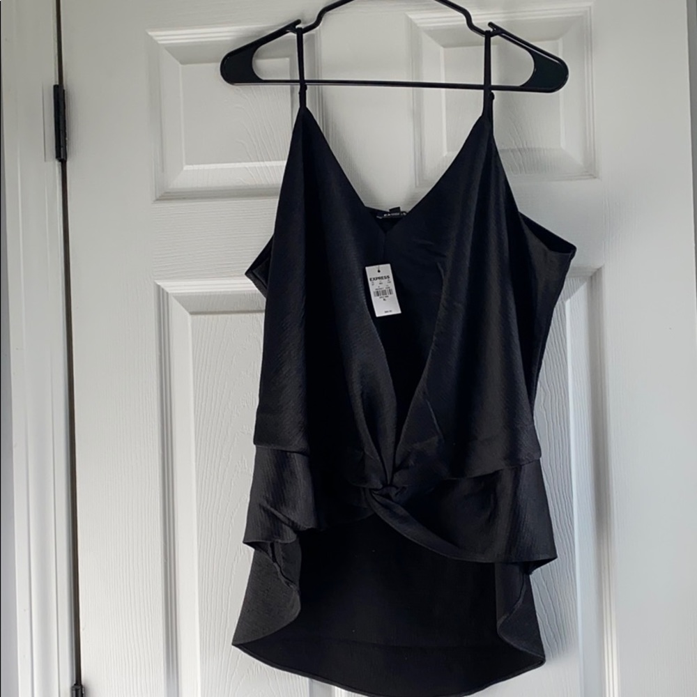 Express black tank top NWT